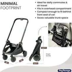 PegPerego Stroller Frames*Peg-Perego - City Loop Chassis, Black