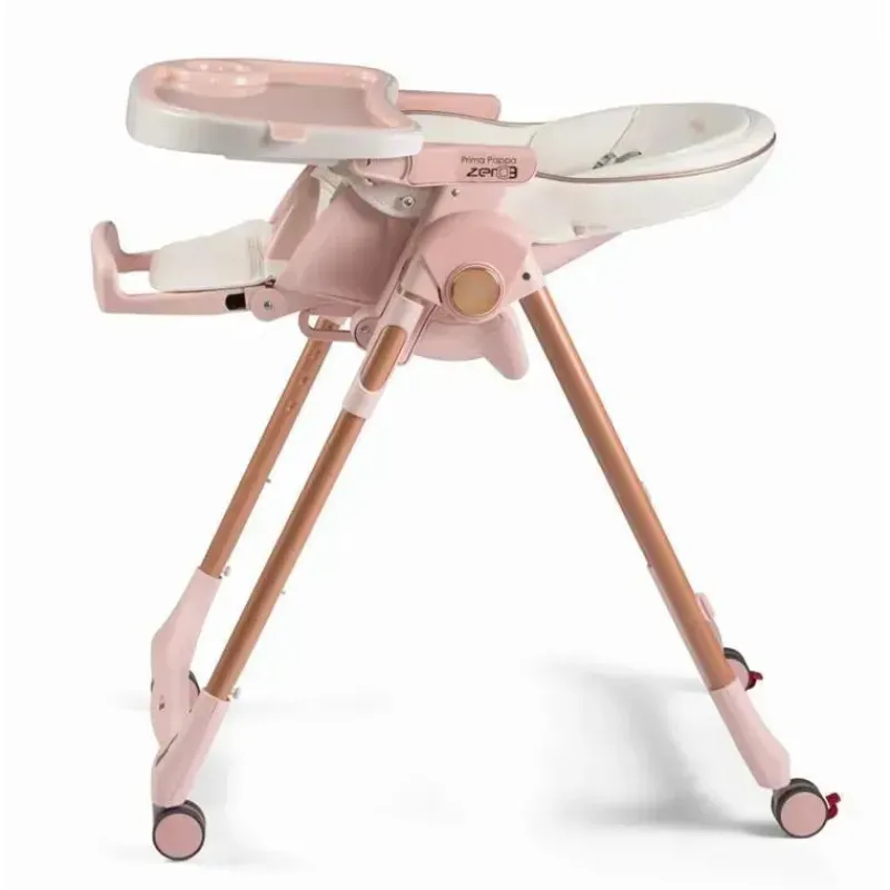 PegPerego High Chair*Peg-Perego - Prima Pappa Zero 3 High Chair, Mon Amour (Rose Gold)