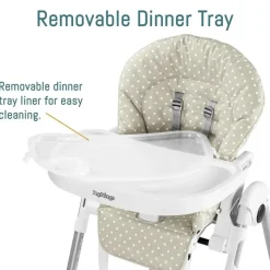 PegPerego High Chair*Peg-Perego - Prima Pappa Zero 3 High Chair, Linear Grey