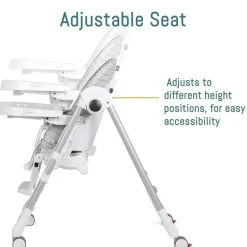 PegPerego High Chair*Peg-Perego - Prima Pappa Zero 3 High Chair, Linear Grey