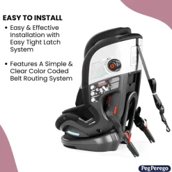 PegPerego Convertible Car Seats*Peg-Perego - Primo Viaggio All In One Convertible Car Seat, Mercury