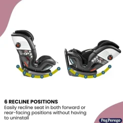 PegPerego Convertible Car Seats*Peg-Perego - Primo Viaggio All In One Convertible Car Seat, Mercury
