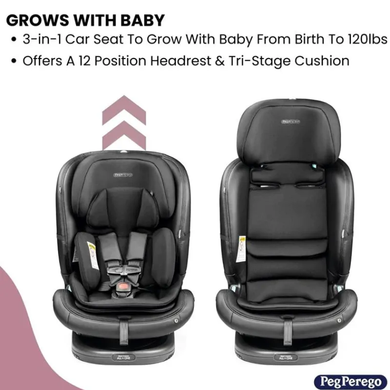 PegPerego Convertible Car Seats*Peg-Perego - Primo Viaggio All In One Convertible Car Seat, Mercury