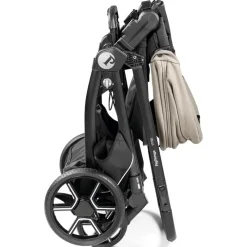 PegPerego Single To Double Strollers*Peg-Perego - Ypsi Stroller, Vanilla Blend
