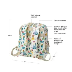 Petunia Pickle Bottom Disney Princess|Gift For Mom*Petunia - 2-In-1 Provisions Baby Diaper Backpack - Disney Princess Courage & Kindness
