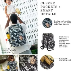 Petunia Pickle Bottom Mickey & Minnie|Gift For Mom*Petunia - Method Backpack, Disney Mickey & Friends Good Times Collection