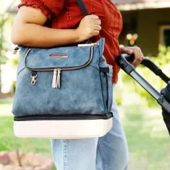 Petunia Pickle Bottom Convertible Backpacks*Petunia - Pivot Backpack Indigo/Blush