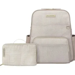 Petunia Pickle Bottom Gift For Mom|Diaper Backpacks*Petunia - Sync Backpack, Grey Matte Cable Stitch