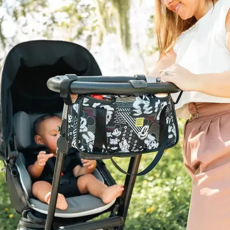 Petunia Pickle Bottom Mickey & Minnie|Storage & Organizers*Petunia - Wander Stroller Caddy, Disney Mickey & Friends Good Times Collection