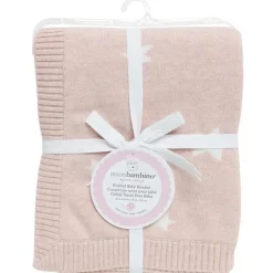 Piccolo Bambino Blankets & Quilts*- Knitted Star Baby Knitted, Pink