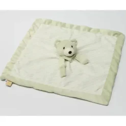 Piccolo Bambino Lovies, Security Blankets & Blankies*- Micro Mink Cuddly Pal Nunu Green Bear