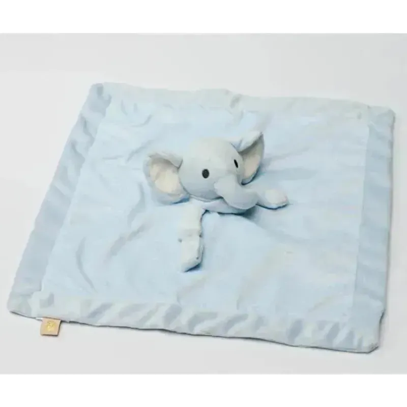 Piccolo Bambino Lovies, Security Blankets & Blankies*- Micro Mink Cuddly Pal Nunu Blue Elephant