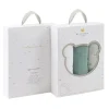 Piccolo Bambino Blanket Gift Set|Blankets & Quilts*- 3Pk Muslin Swaddles In Gift Box Green