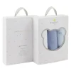 Piccolo Bambino Blanket Gift Set|Blankets & Quilts*- 3Pk Muslin Swaddles In Gift Box Blue