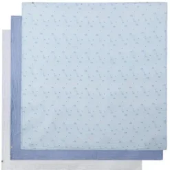 Piccolo Bambino Blanket Gift Set|Blankets & Quilts*- 3Pk Muslin Swaddles In Gift Box Blue