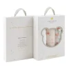 Piccolo Bambino Blanket Gift Set|Burp Cloths*- 3Pk Muslin Burp Cloth In Gift Box Pink