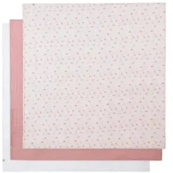 Piccolo Bambino Blanket Gift Set|Blankets & Quilts*- 3Pk Muslin Swaddles In Gift Box Pink
