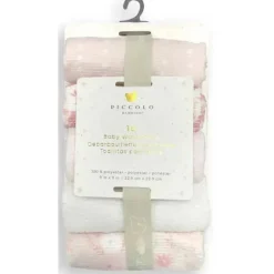 Piccolo Bambino Baby Washcloths*- 10Pk Washcloth Set Pink