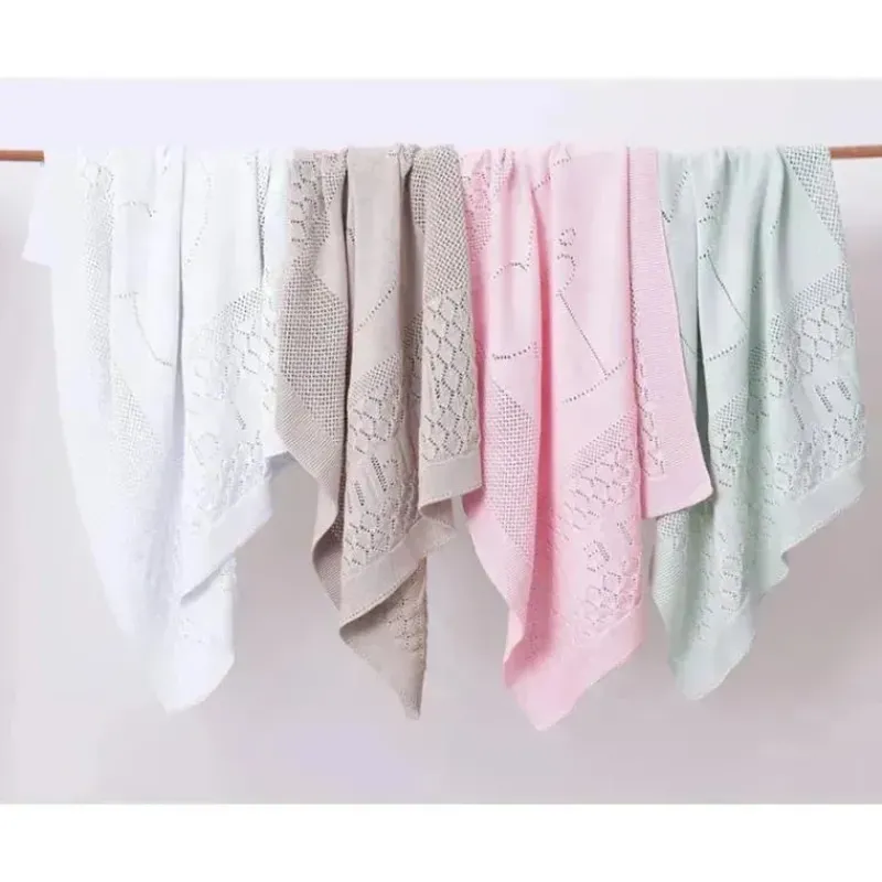 Piccolo Bambino Blanket Gift Set|Blankets & Quilts*- Pointelle Signature Stroller Blanket With Gift Box Pink