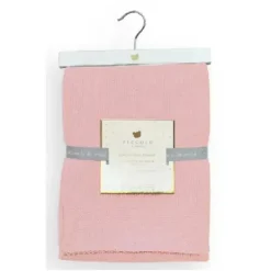 Piccolo Bambino Blankets & Quilts*- Sweater Knit Blanket On Wooden Hanger Pink