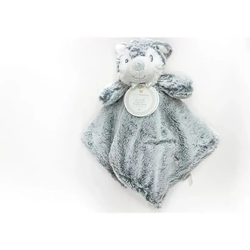 Piccolo Bambino Plush & Stuffed Animals*Cuddle Pal Wolf Plush,Grey/White