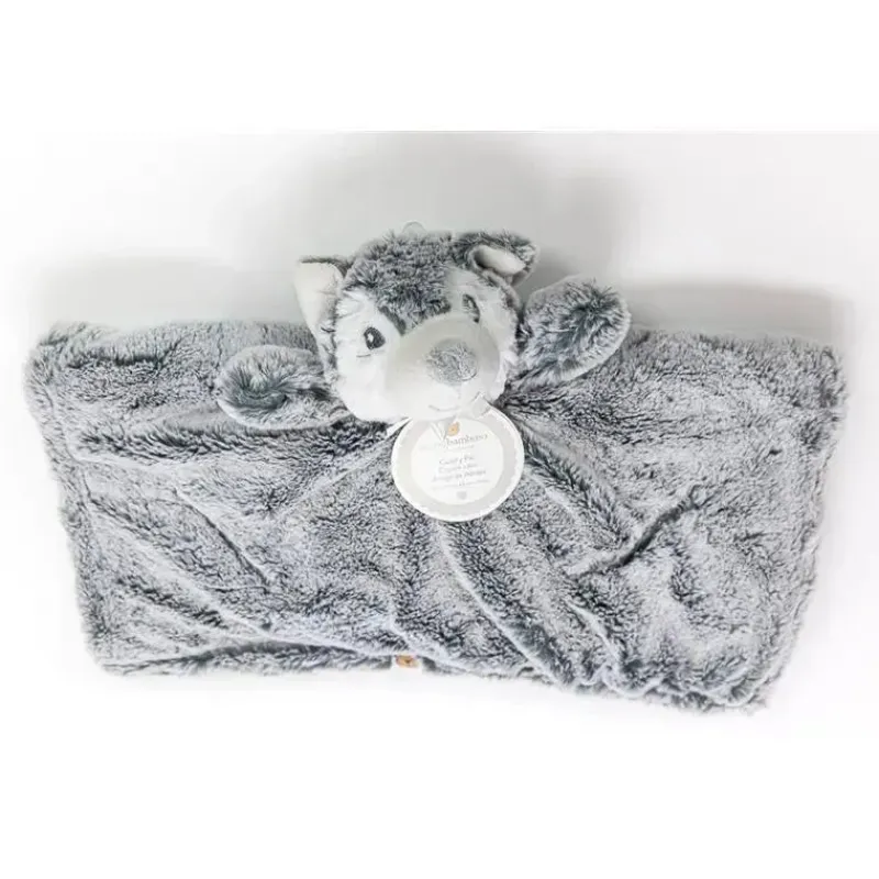 Piccolo Bambino Plush & Stuffed Animals*Cuddle Pal Wolf Plush,Grey/White