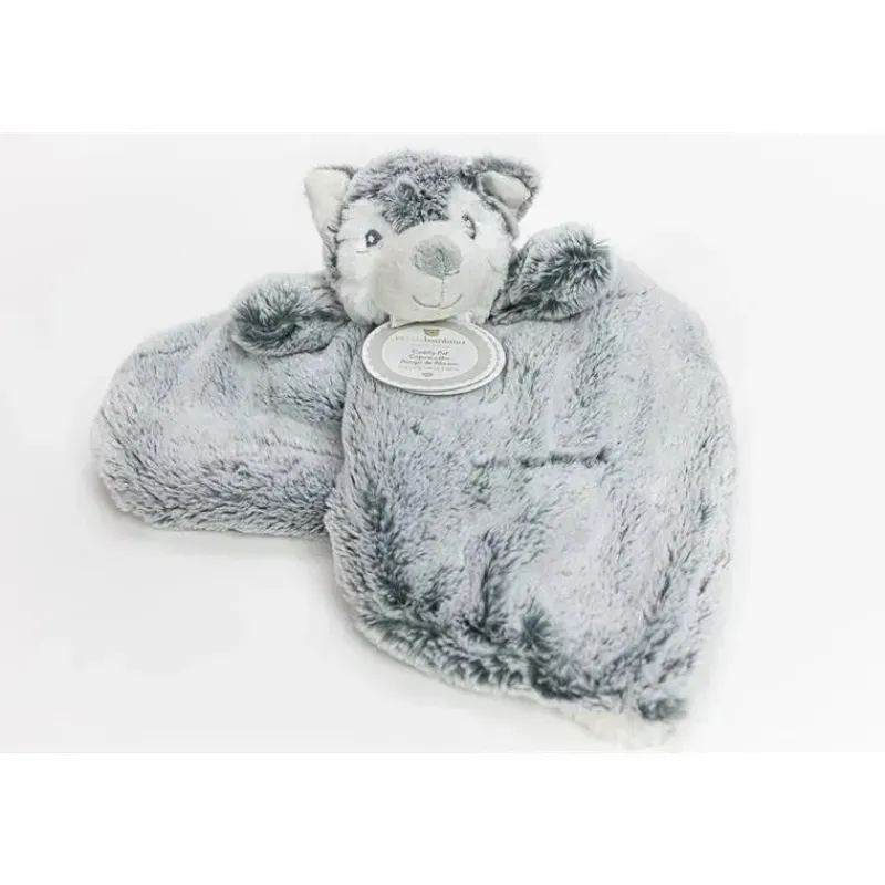 Piccolo Bambino Plush & Stuffed Animals*Cuddle Pal Wolf Plush,Grey/White