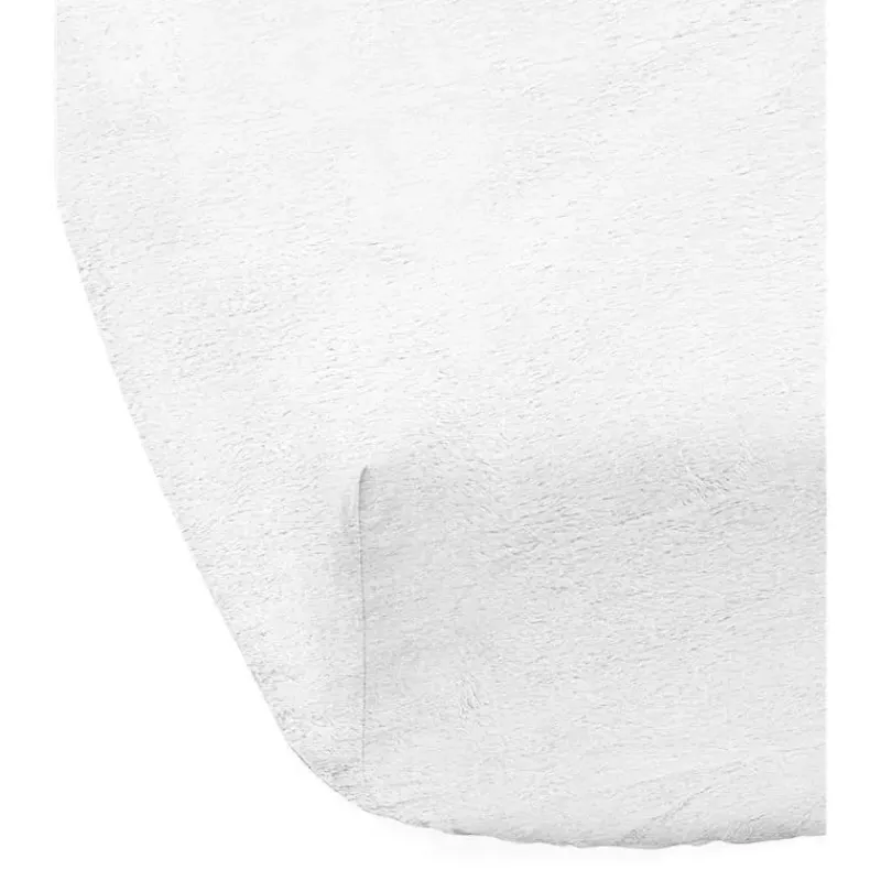 Piccolo Bambino Crib & Bed Sheets*Deluxe Deep Pocket Chamois Crib Sheet In Vinyl - White