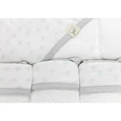 Piccolo Bambino Baby Bath Towels*Grey Dotted Baby Hooded Towel & 3 Baby Washcloths Set