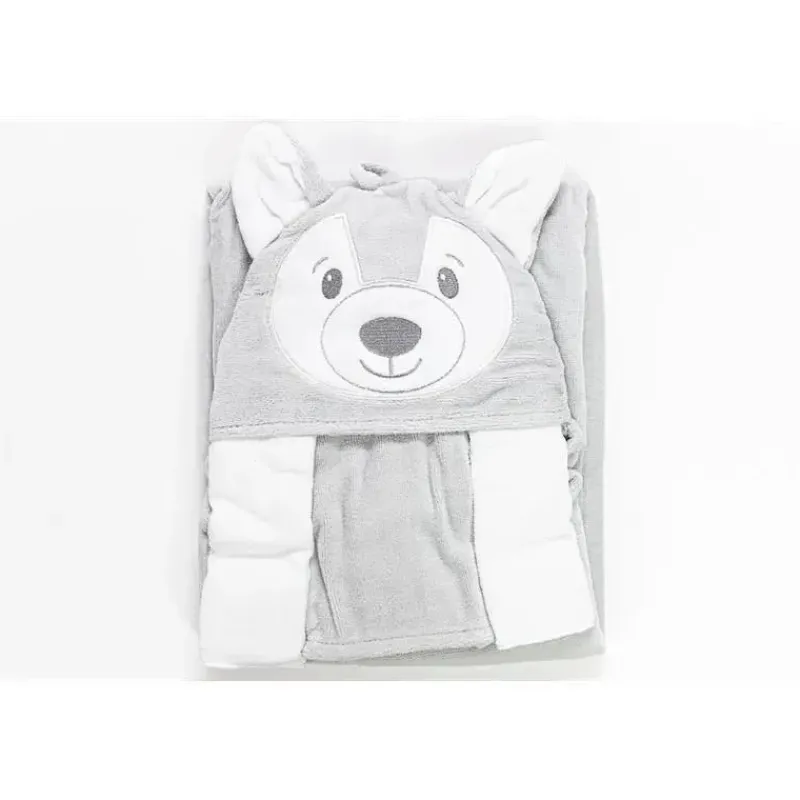 Piccolo Bambino Baby Bath Towels*4pc Sheep Baby Hooded Towel,Baby Mittens & Washcloths Set