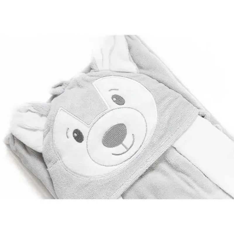 Piccolo Bambino Baby Bath Towels*4pc Sheep Baby Hooded Towel,Baby Mittens & Washcloths Set