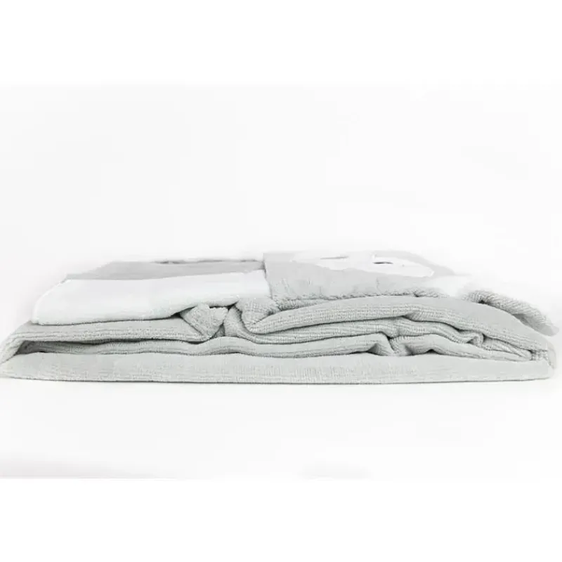 Piccolo Bambino Baby Bath Towels*4pc Sheep Baby Hooded Towel,Baby Mittens & Washcloths Set