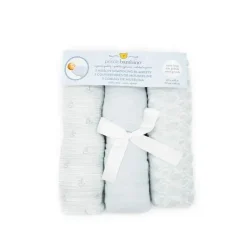 Piccolo Bambino Blankets & Quilts*3pk Different Patterns Muslin Swaddle Blankets Boy