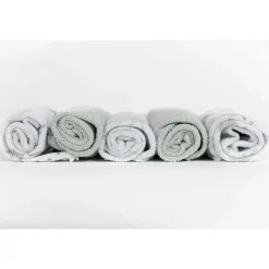 Piccolo Bambino Baby Washcloths*5pk Terry Baby Washcloth Set,Grey