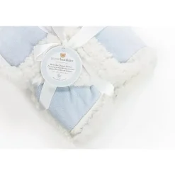 Piccolo Bambino Blankets & Quilts*Reversible Chamois Baby Blankets,Blue