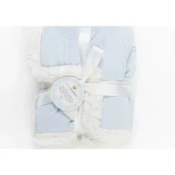 Piccolo Bambino Blankets & Quilts*Reversible Chamois Baby Blankets,Blue
