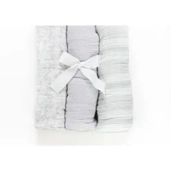 Piccolo Bambino Blankets & Quilts*Unisex 3pk Muslin Swaddle Blankets In A Box