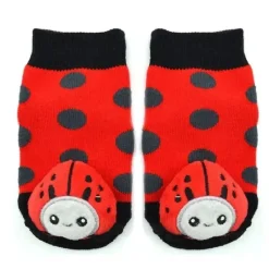 Piero Liventi Baby Gloves & Socks*- Baby Ladybug Boogie Toes Rattle Socks
