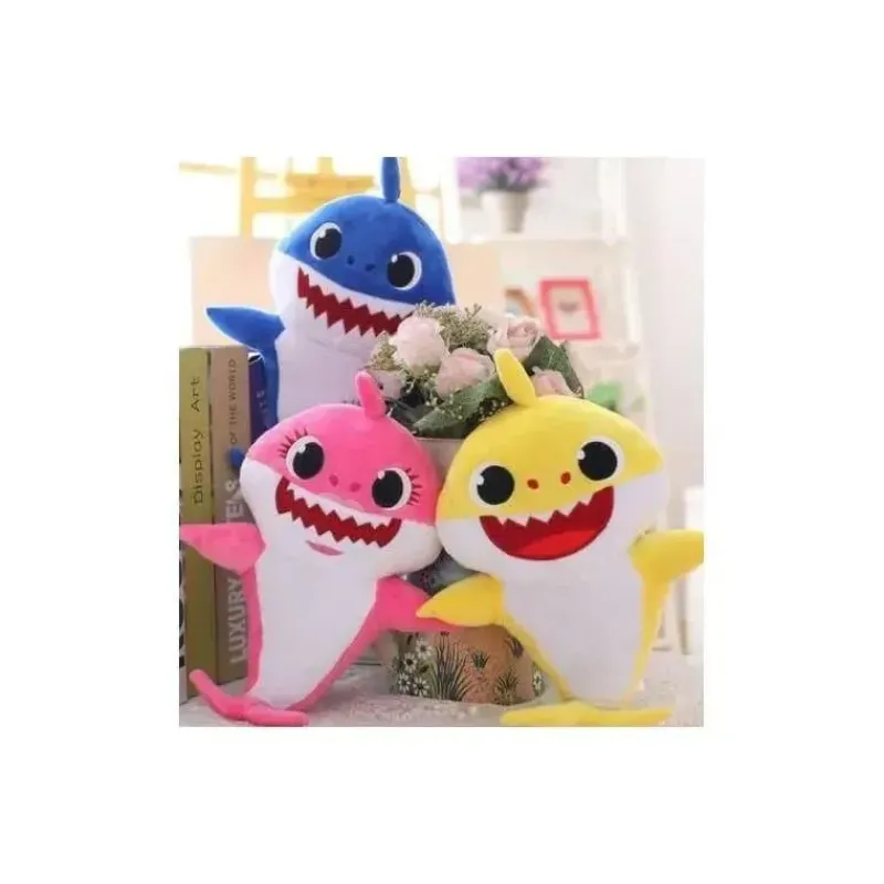 Pinkfong Baby Shark|Plush & Stuffed Animals*6 inches Plush Sings Baby Shark Song-Choose ONE color (Pink,Yellow or Blue)