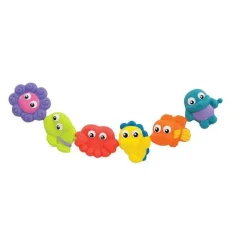 Playgro Bath Toys*- Pop And Squirt Buddies (6Pcs) Bath Toy