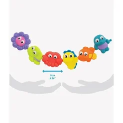 Playgro Bath Toys*- Pop And Squirt Buddies (6Pcs) Bath Toy
