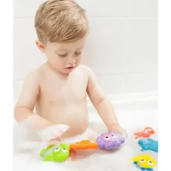 Playgro Bath Toys*- Pop And Squirt Buddies (6Pcs) Bath Toy