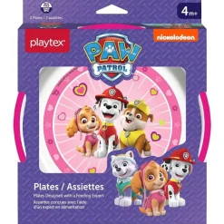 Playtex Paw Patrol|Plates & Bowls*- Baby Mealtime Paw Patrol Plates for Girls, 2 Pack