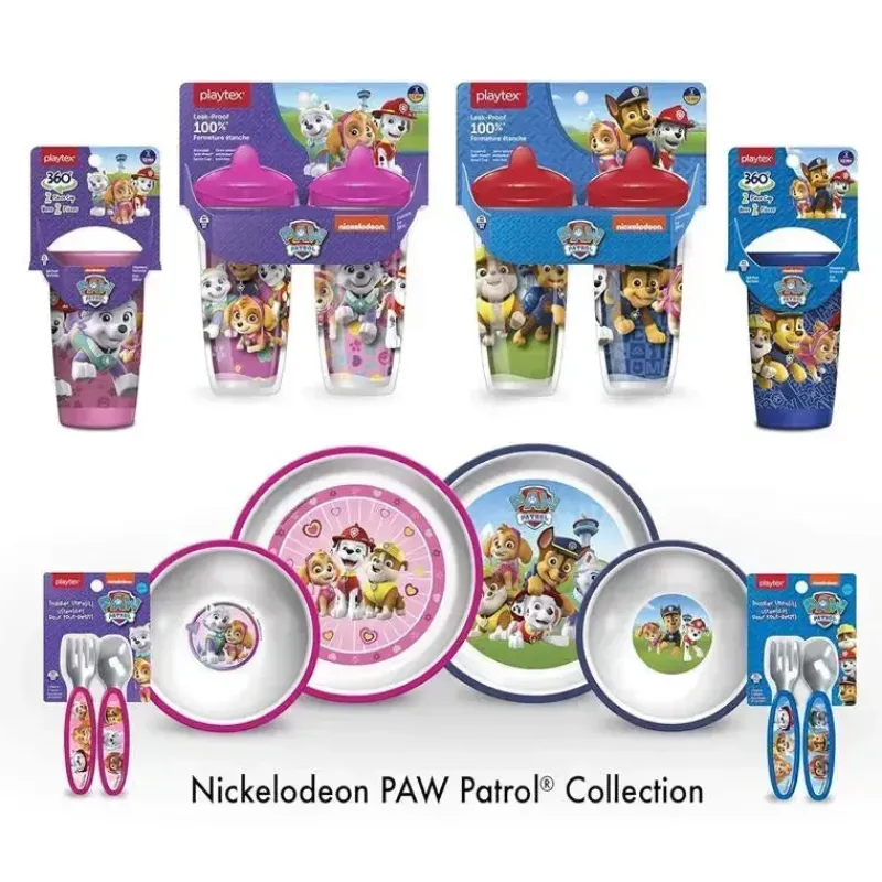 Playtex Paw Patrol|Plates & Bowls*- Baby Mealtime Paw Patrol Plates for Girls, 2 Pack