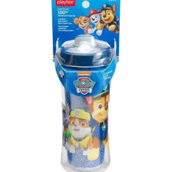 Playtex Paw Patrol|Straw, Sippy & Training Cups*- Baby Sipsters Stage 4 PAW Patrol Spout Cups, Spill-Proof, Leak-Proof, Break-Proof, Blue, 12 Oz, 1 Count