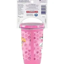 Playtex Paw Patrol|Straw, Sippy & Training Cups*- Sipsters Stage 2, 360 Degree Paw Patrol Spill-Proof, Leak-Proof, Break-Proof for Girls, Pack of 2