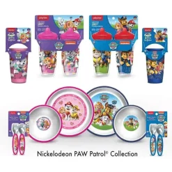 Playtex Paw Patrol|Straw, Sippy & Training Cups*- Sipsters Stage 2, 360 Degree Paw Patrol Spill-Proof, Leak-Proof, Break-Proof for Girls, Pack of 2