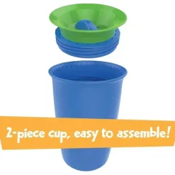 Playtex Paw Patrol|Straw, Sippy & Training Cups*- Sipsters Stage 2, 360 Degree Paw Patrol Spill-Proof, Leak-Proof, Break-Proof for Boys, Pack of 2