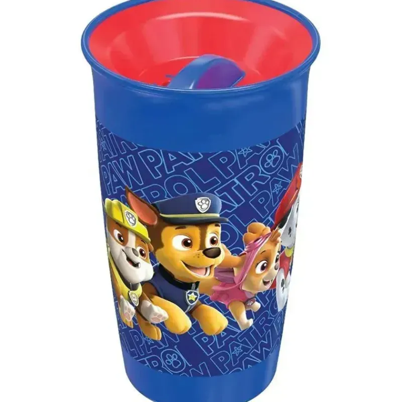 Playtex Paw Patrol|Straw, Sippy & Training Cups*- Sipsters Stage 2, 360 Degree Paw Patrol Spill-Proof, Leak-Proof, Break-Proof for Boys, Pack of 2