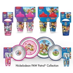 Playtex Paw Patrol|Straw, Sippy & Training Cups*- Sipsters Stage 3 Paw Patrol Spill-Proof, Leak-Proof, Break-Proof Spout Cup for Boys, 9 Ounce, Pack of 2, Red